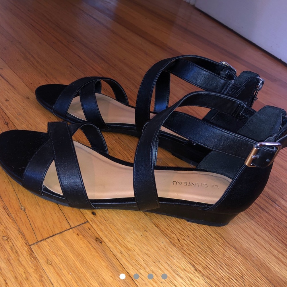 Black Strappy Sandals!